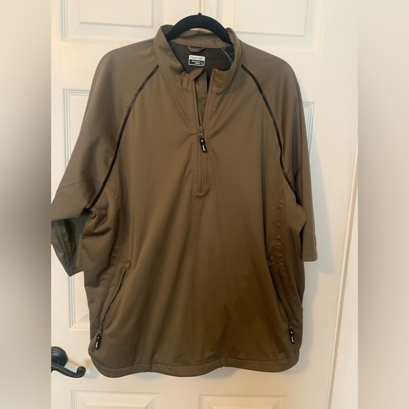 Slazenger - short sleeve golf men’s pull-over windbreaker jacket size large - Picture 1 of 3